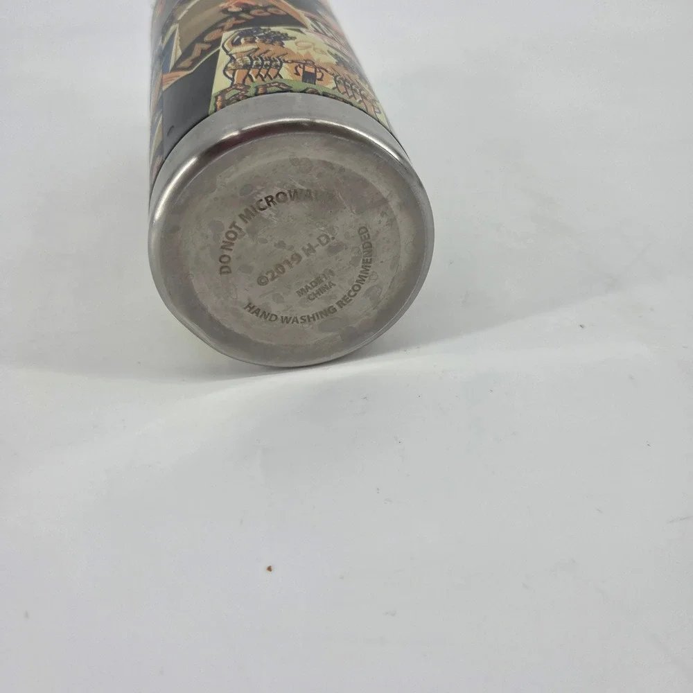 Harley Davidson 2019 Vintage Travel Decal Stainless Steel Tumbler 20oz Dent
